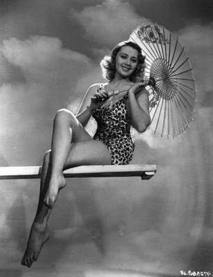 Joan Blondell diving board