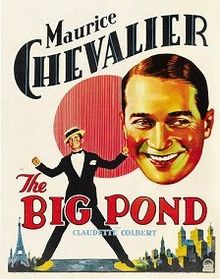 The Big Pond Chevalier Colbert 1930 Poster 1