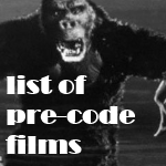 List of Pre-Code Films