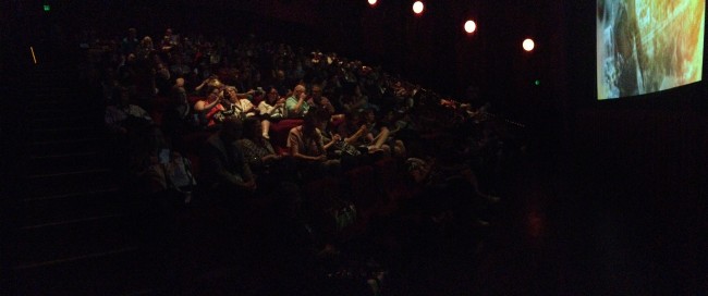 The packed movie theater. As I observed at the time, if a bomb went off, half the classic film bloggers in the world would've been wiped out. 
