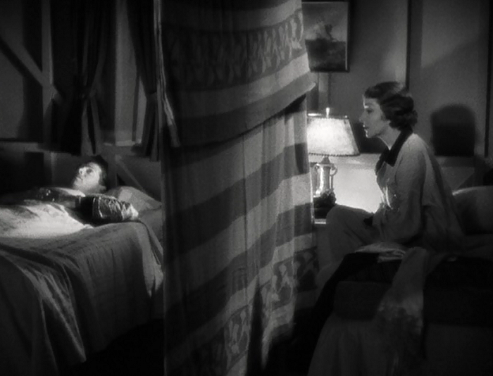I think it's fairly clever that the 'Walls of Jericho' begin by being filmed at very flat, straightforward angles in their first arrival in the film. Later, when it's obvious the two are melting for each other, Capra angles it to reflect the wall's impending doom. 