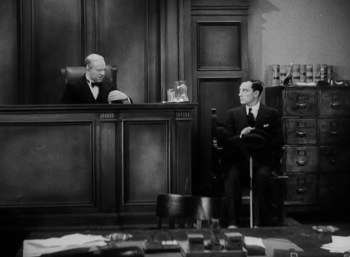 The Three Stooges later reused this bit. And did it better. 