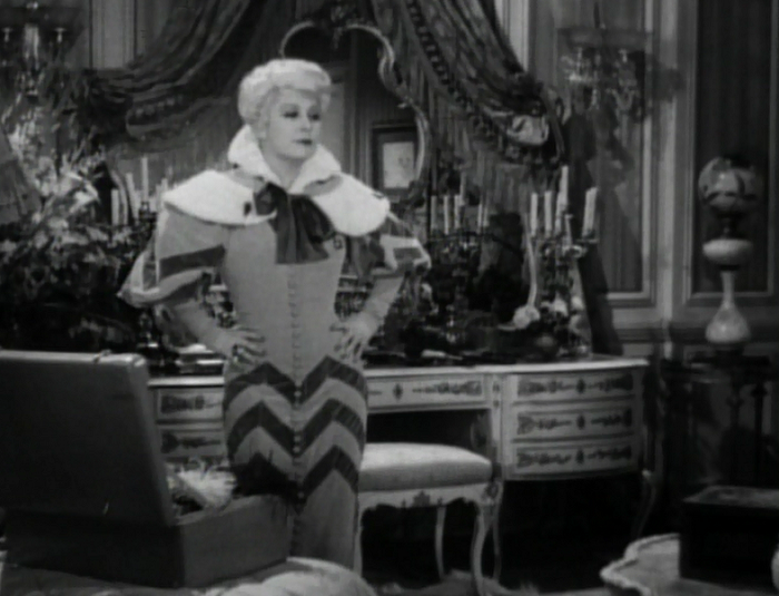Now let's look at Mae West's clothes. Yeah. Look at them.