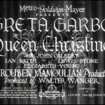 Queen Christina 1933 pre-code hollywood greta garbo john gilbert