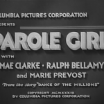 Parole Girl 1933 Mae Clarke Ralph Bellamy pre-Code
