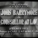Counsellor At Law 1933 pre-Code John Barrymore Bebe Daniels